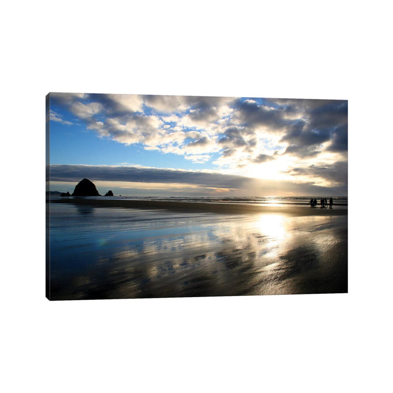 Haystack Cannon Sunset 1 Piece Wrapped Canvas Wall Art, 30.48cm H x 45.72cm W x 1.91cm D