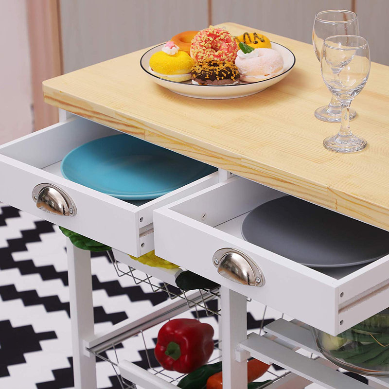 Shurtleff Kitchen Cart, White