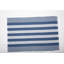 Tapis bleu en coton tissé à plat Weslaco