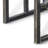 Rena 3 Piece Nesting Accent Table Set | Geometric Frame | Distressed Pebble Solid Mahogany Wood-105906688