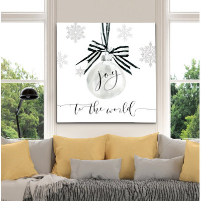 Joy Joy Ornament - impression d'art textuel