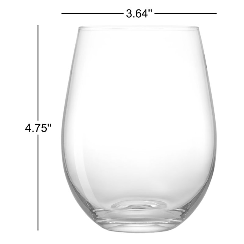 Stemless Wine Glasses - Basics by Wayfair™