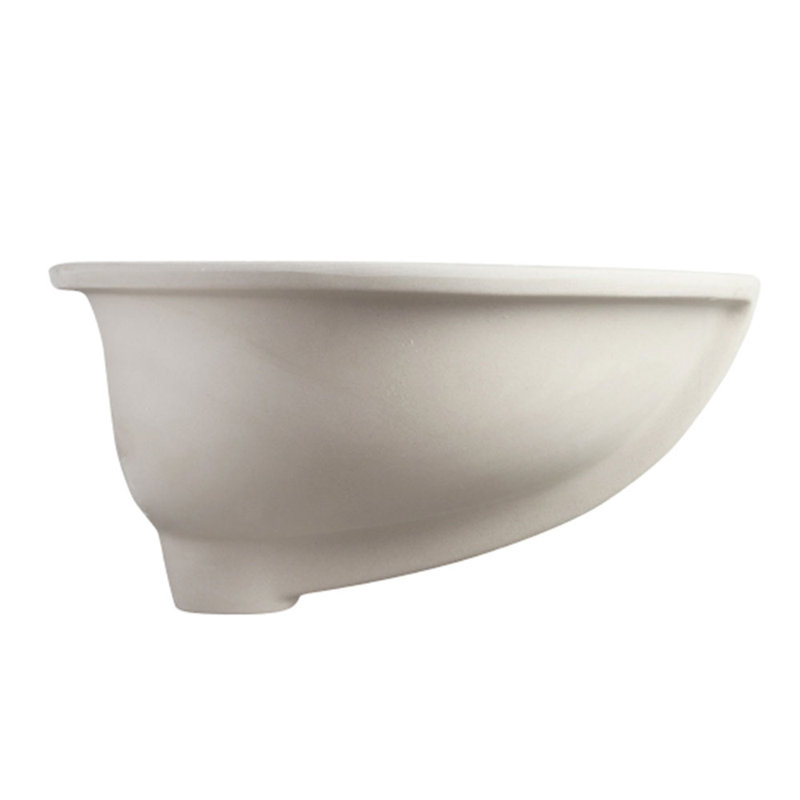 Lavabo de salle de bain ovale encastrable NOBLE 1714W