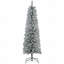 Arbre de Noël artificiel enneigé 6 pi, 329 branches, base en métal, arbre de Noël réaliste