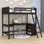 Lit mezzanine avec tablettes et bureau Ehlani-1377189274-1377189275