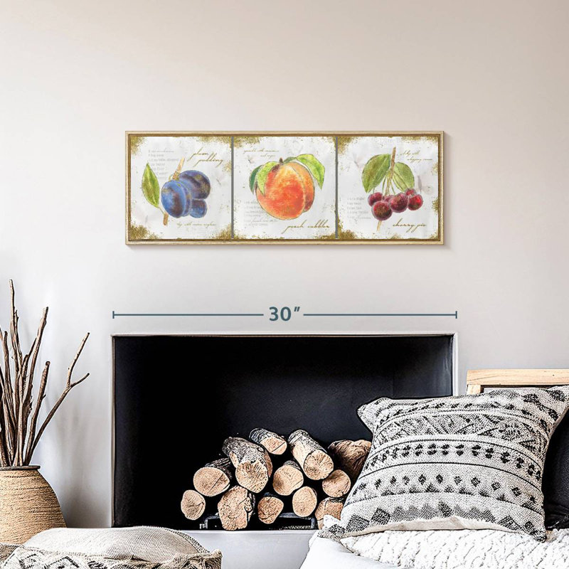 Trésors du jardin II, Cadre flottant en bois naturel, 28 po x 10 po