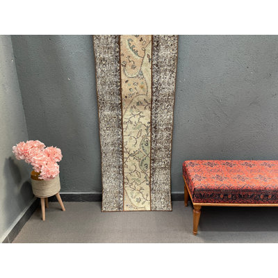 Tapis beige classique 25,6 x 76,8 po Patchwork