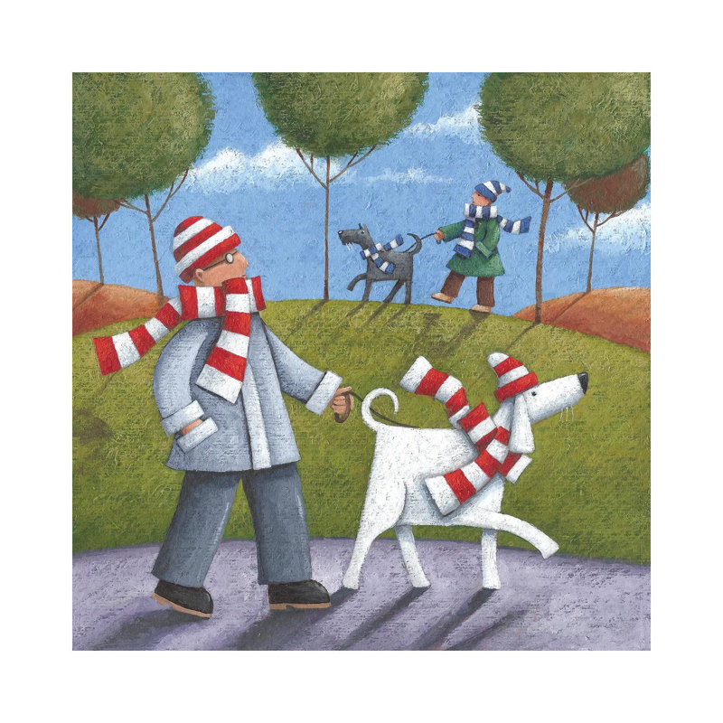 Walk In The Park by Peter Adderley - Wrapped Canvas Gallery-Wrapped Canvas Giclée, 30.48 cm H x 30.48 cm W