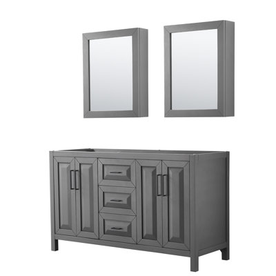 Daria 59'' W Double Bathroom Vanity Base