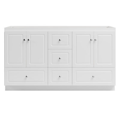 Ultraline 60 in. W x 21 in. D x 34.5 in. H Bath Vanity Cabinet without Top in Winterset