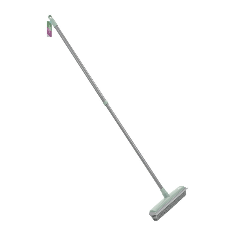 JVL Rubber Broom, Grey