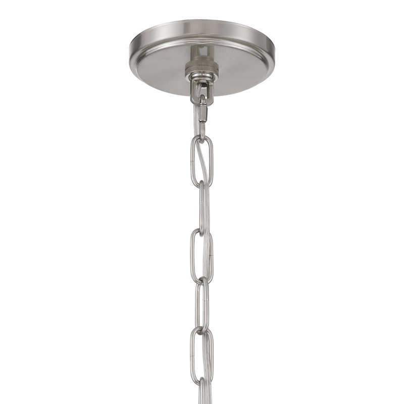 Luminaire suspendu 1 lumière Elyott, Nickel brossé