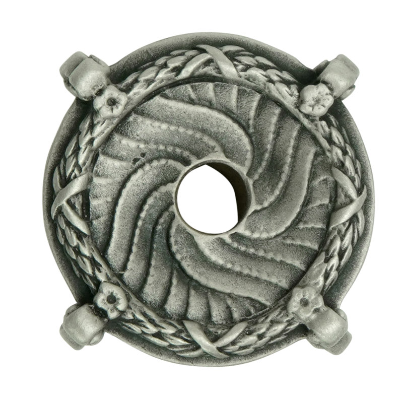 Écusson rond Americana avec corbeaux au fini or satiné, Doré