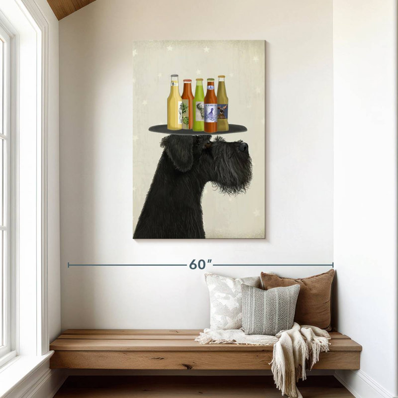 Amateurs de bière noire Brampt Schnauzer, H 45 po x l 30 po