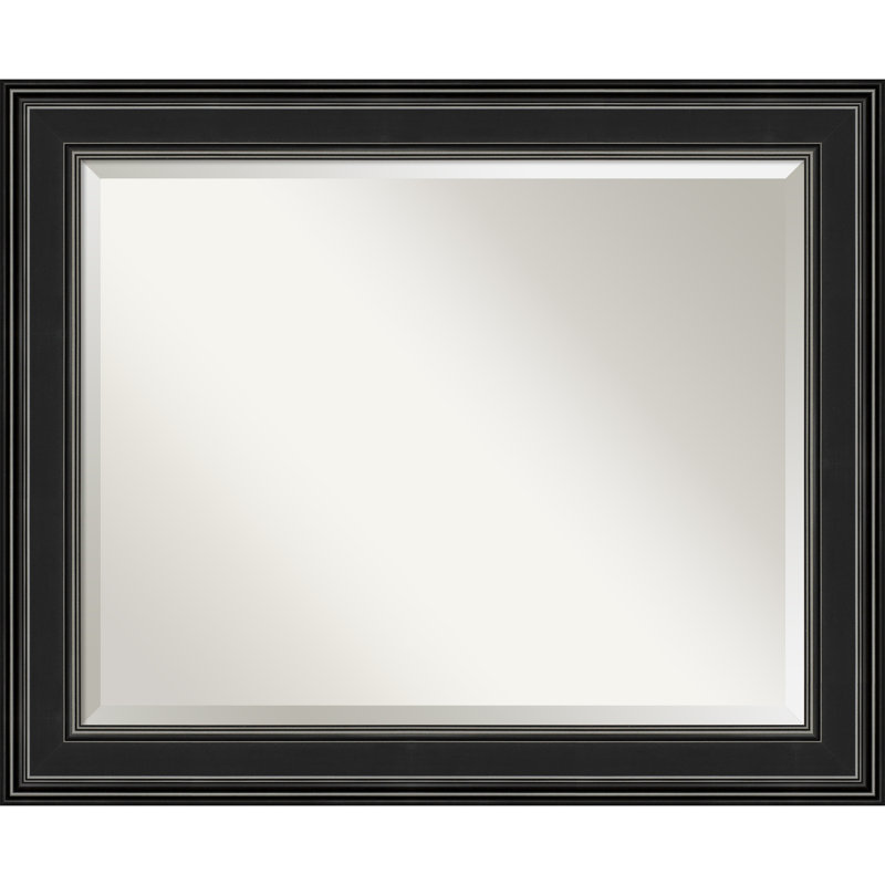 Fahlman Flat Wall Mirror, Black, 27.5" x 33.5"