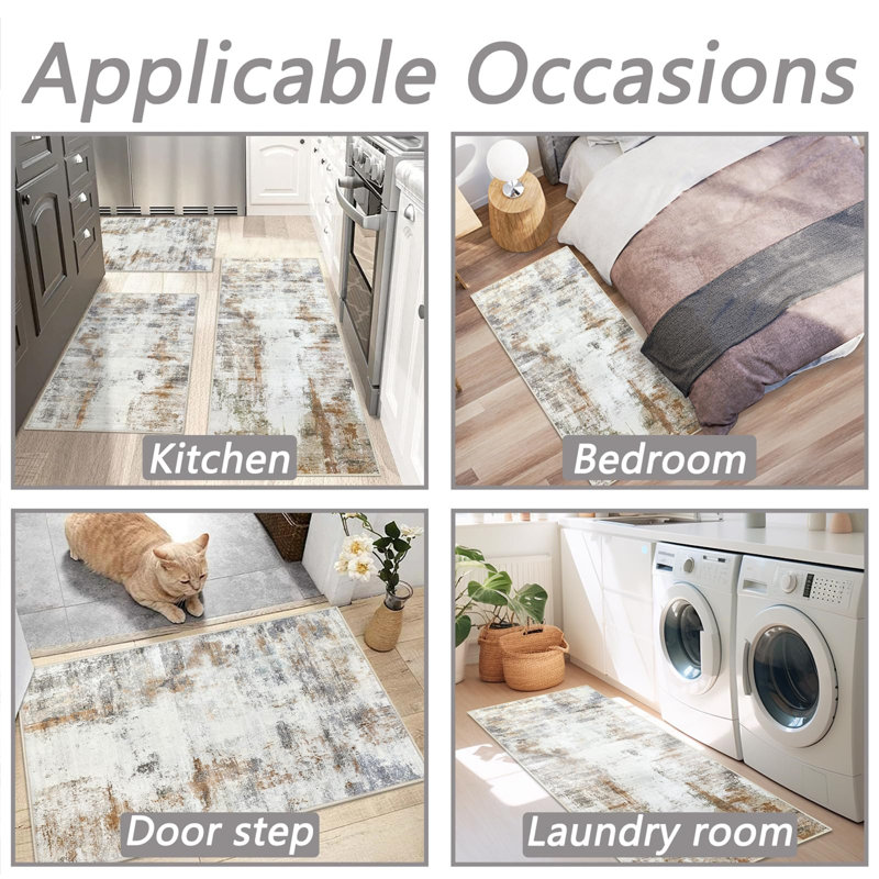 Polyester Non-Skid Kitchen Mat
