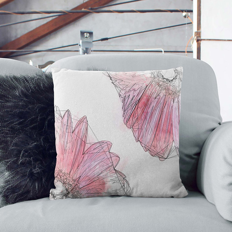 Square Cushion, 55cm H x 55cm W x 20cm D, Black