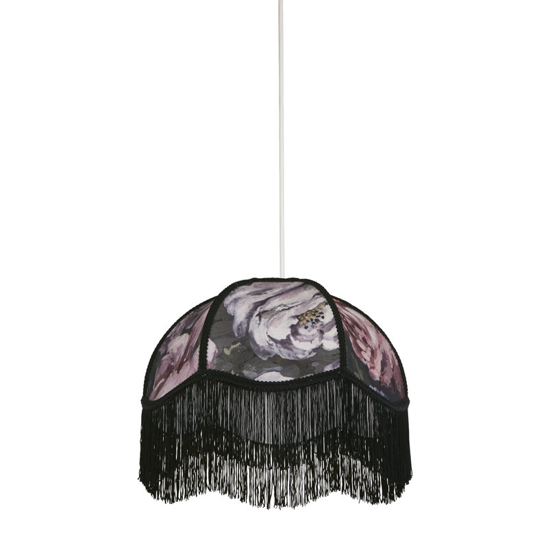 31cm H Faux Velvet Drum Lamp Shade ( Clip On ) in Multicolor