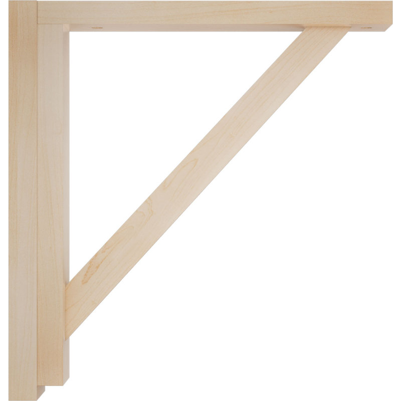 Support de tablette Traditional, Érable, H 12,25 po x l 2,5 po x P 12,75 po