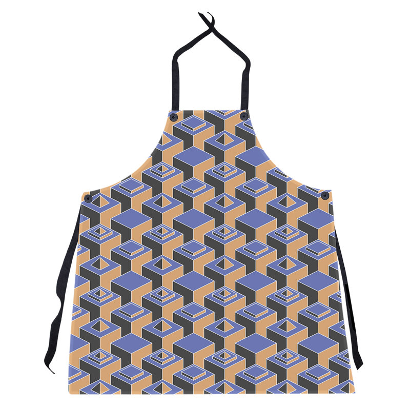Tablier de gratte-ciels, Bleu/orange