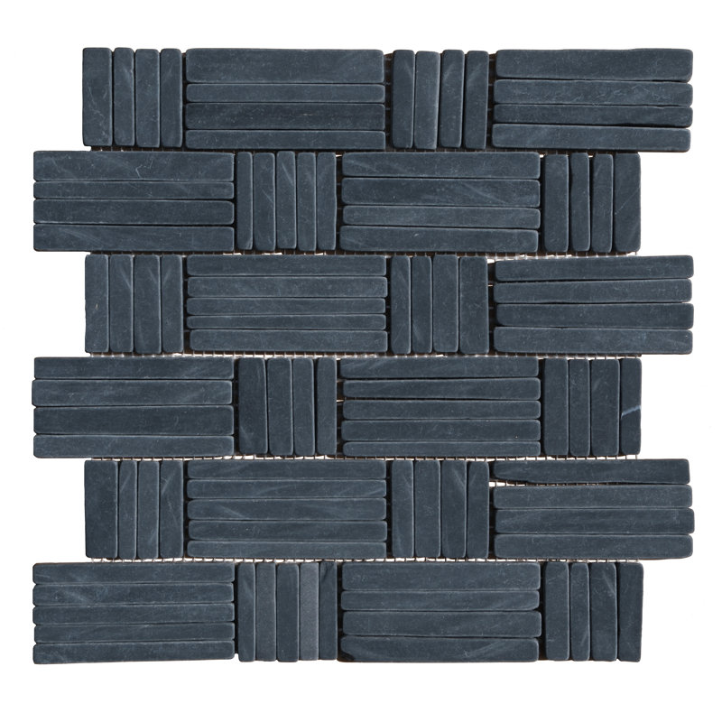 Mélange de mosaïque noire ardoise noire