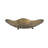 12.5X10.5X2.5" Decorative Iron Seashell Tray With Bronze Finish-1481674536