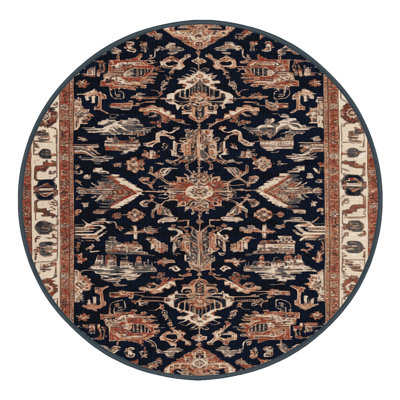 Machine Washable Turkish Brown Area Rug