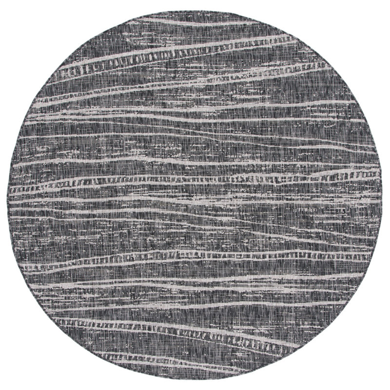 Courtyard Performance Indoor/Outdoor Area Rug, Round 6'7"