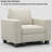 Eyram 23.6'' Wide Velvet Armless Chair, Single Chair Module for Sectional Sofa-2036220818