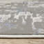 Tapis 3 pi x 5 pi gris, bleu, brun, ivoire et bleu foncé résistant aux taches