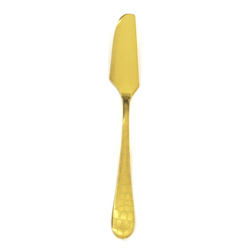 Couteau de table Coccodrillo - 24 pièces, Or glacé