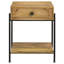 Table d'appoint à 1 tiroir en bois Mango naturel