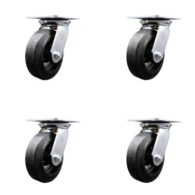Heavy Duty Rubber on Steel Caster