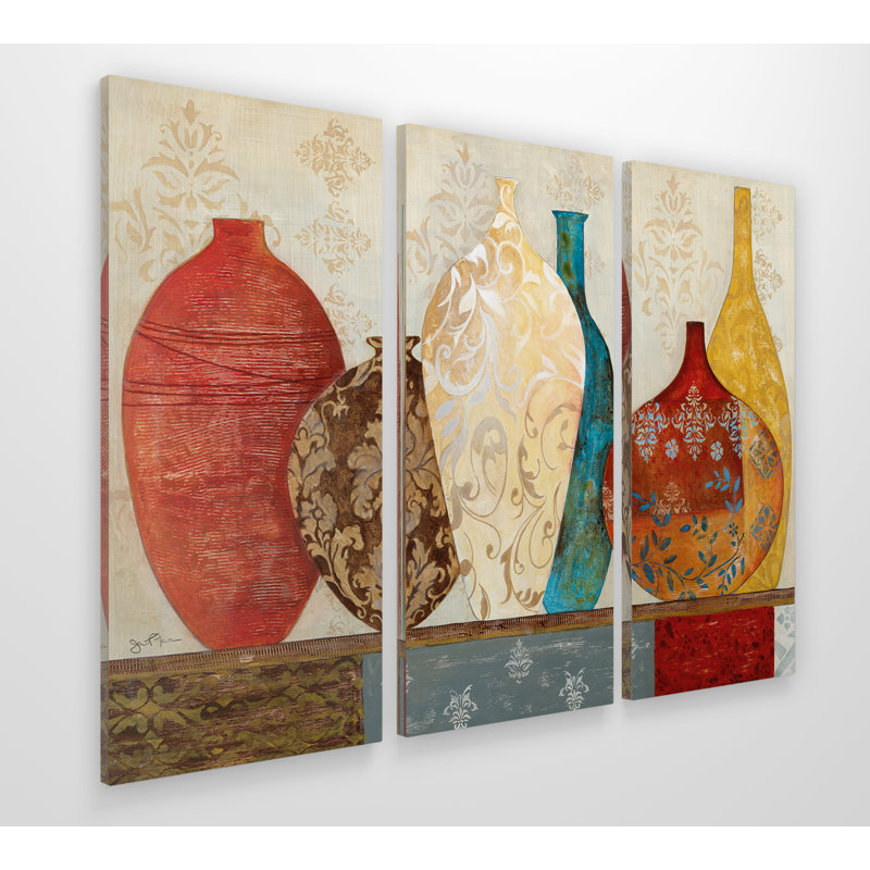 Collection de souvenirs - image imprimée sur toile en 3 parties, H 24 po x l 36 po x 1,5 po