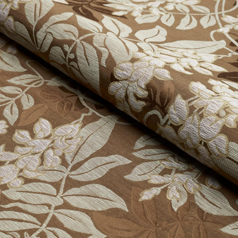 Lucia Wisteria Fabric, Sable