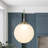 Christobel 1-Light Globe LED Pendant Frosted Glass Shade with Universal Ceiling Style