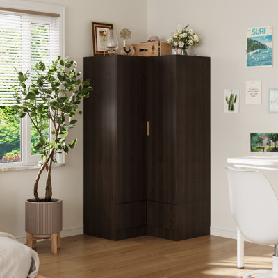 Corner Wardrobe With 2 Doors And 2 Drawers