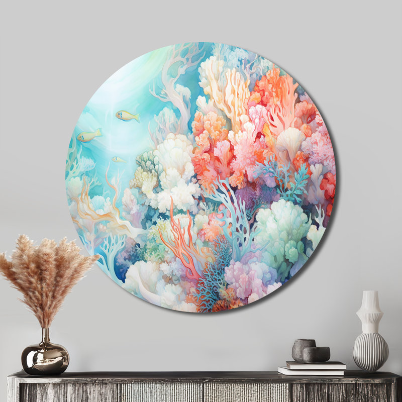 Cresencio - animaux, art en métal rond, H 29 po x l 29 po
