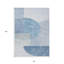 Tapis intérieur / extérieur lavable géométrique bleu marine et bleu ciel HomeRoots 8 pi x 10 pi