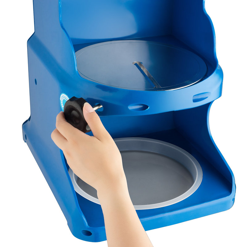 Electric Shaved Ice Machine and Snow Cone Maker with Adjustable Blades for Parties and Events