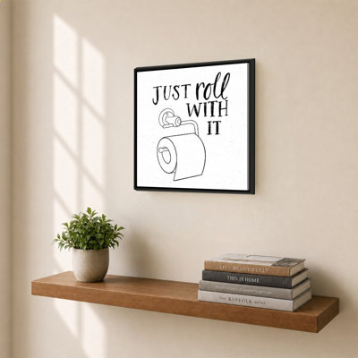 «Bathroom Puns V» par Becky Thorns - Impression sur toile