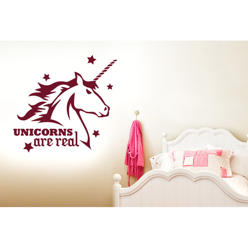Animals Wall Decal, Burgundy
