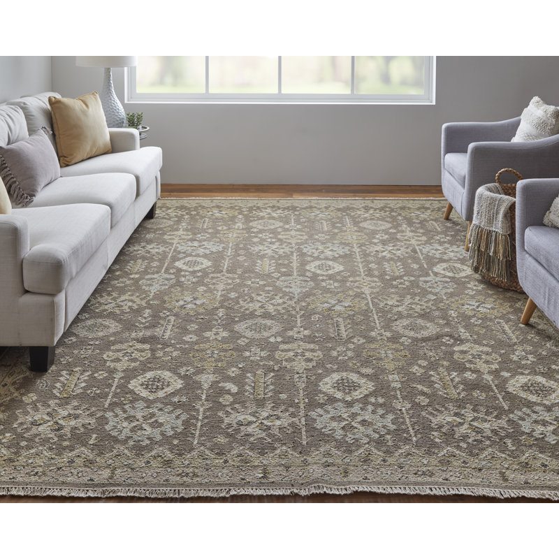 Performance Wool Oriental Indoor Rug, Rectangle 7'9" x 9'9"