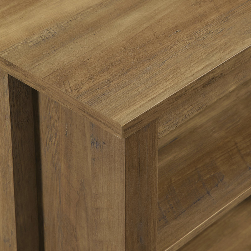 Belknap Unfinished Accent for TVs up to 65", Rustic Oak