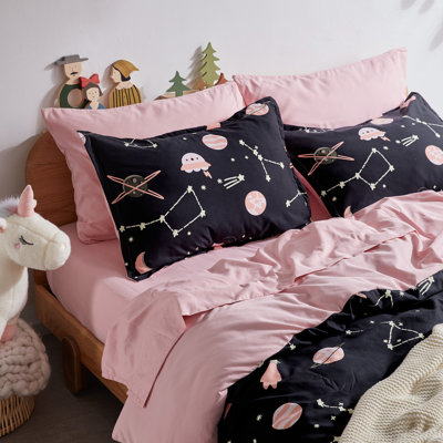 Kids Galaxy Reversible Duvet Cover Set