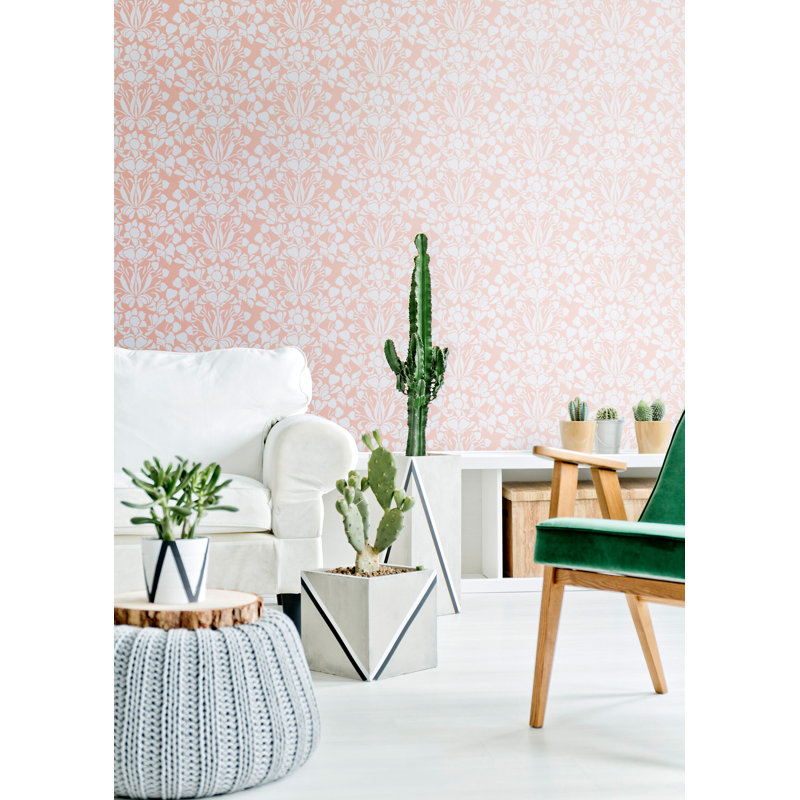 Nomad Snapdragon 10' L x 24" W Wallpaper Tile, Pencil, Faux Grasscloth, Non-pasted