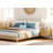 Modern Minimalist Nightstand With 2 Drawers,Reeded Wood End Table With Built-In Charging Station For Bedroom, Living Room,Entryway-1473569467-1473569466