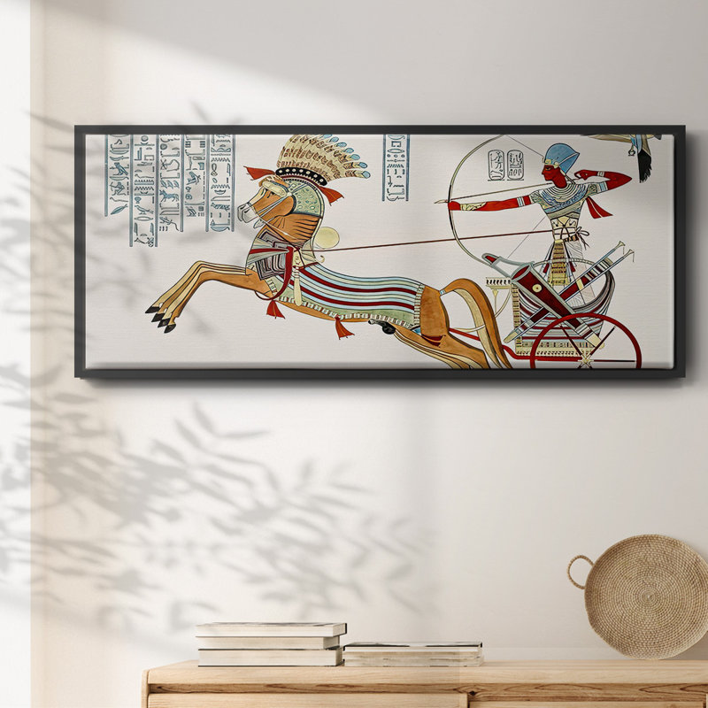 Egyptian Chariots I- Framed Canvas