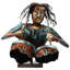 Sculpture média mixte the drummer