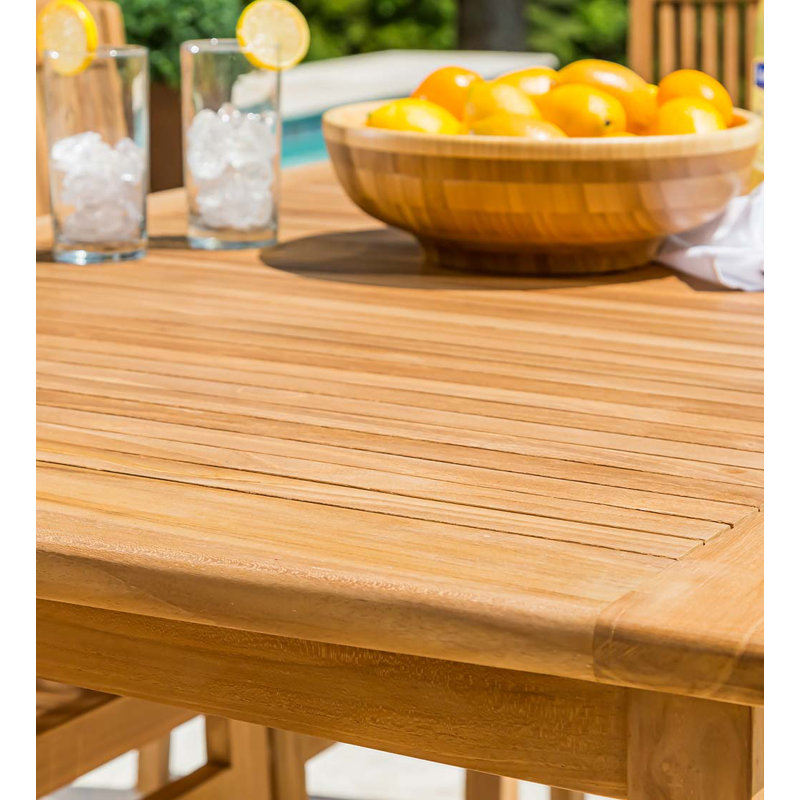 Square Outdoor Dining Table , 35.4 " W 59 " D